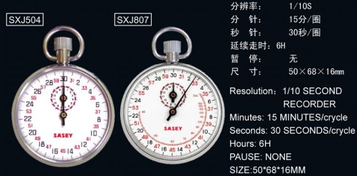 點(diǎn)擊查看詳細(xì)信息<br>標(biāo)題：SXJ504、SXJ807機(jī)械秒表 閱讀次數(shù)：2147